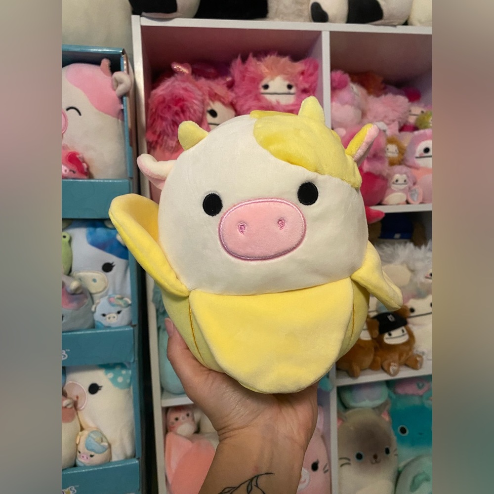 Custom banana cow Squishmallow